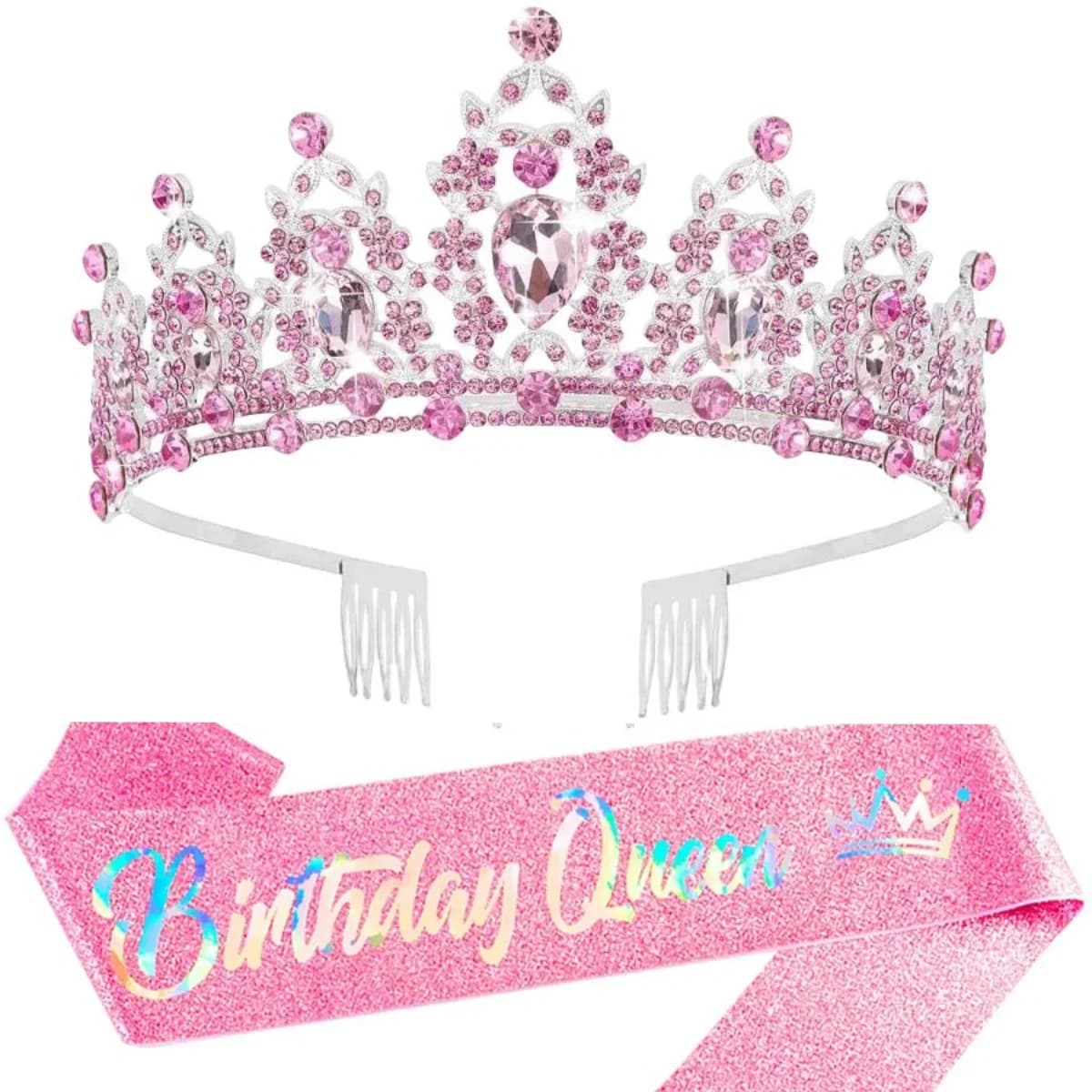 GleamBliss Baroque Rhinestones Birthday Queen Sash thumbnail 6